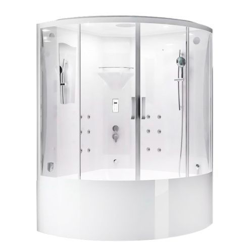 Душевой бокс SSWW WU110 138х138 четверть круга с крышей ориентация универсальная