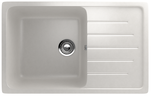 Кухонная мойка Ulgran Classic U-400-341 75х50 цвет белый