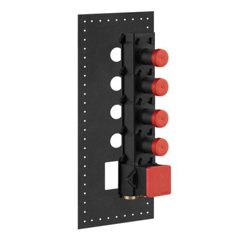 Внутренняя часть встраиваемого термостатического смесителя с 4мя независимыми выходами Gessi 43107#031