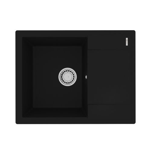 Кухонная мойка LeMark Imandra 640 9910019 65х50 цвет черный поверхность матовая