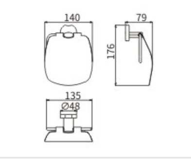 Бумагодержатель CeramaLux Loft 53907 - фото 2