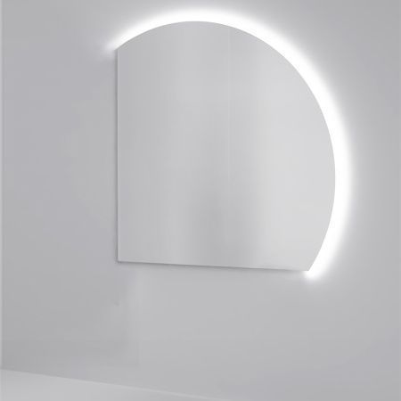 Зеркало с подсветкой Jorno SOLIS SolN.02.106/W/JR 110х140 подвесное - фото 2