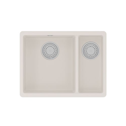 Кухонная мойка LeMark Sinara 550.2-u 9910082 55х40 цвет белый поверхность матовая