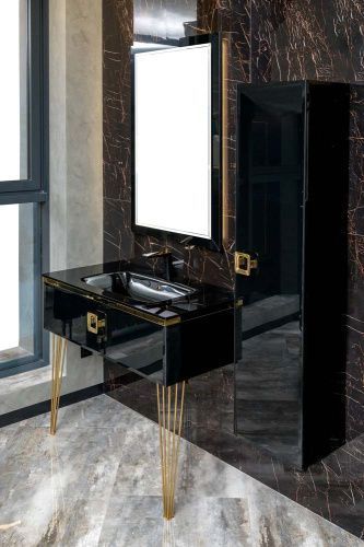 Раковина стеклянная Armadi Art Lucido 852-100-B Lucido 110х60 встраиваемая цвет серый 1 отверстие под смеситель