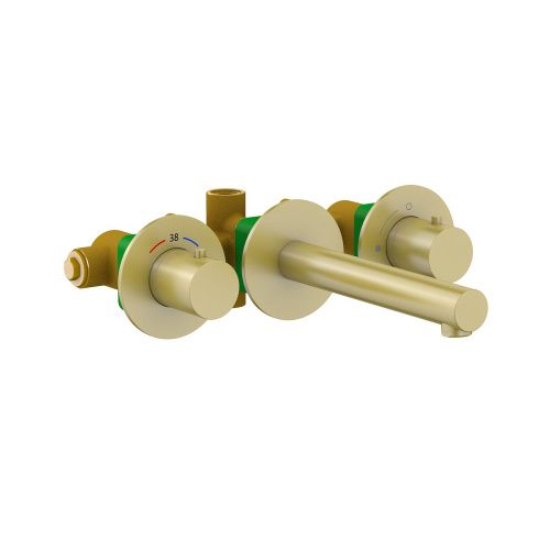 Смеситель для раковины Timo Saona 2382/17SM встраиваемый в стену золото