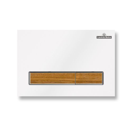 Клавиша смыва механическая Lavinia Boho RelFix 38050603 цвет белый/коричневый