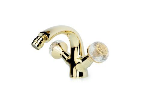 Смеситель Boheme Flora 296-FL на биде золото