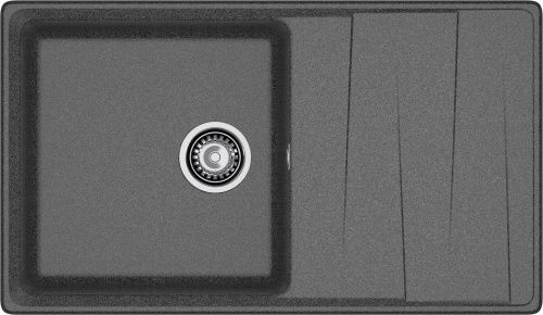 Кухонная мойка Granfest Level LV-860L графит 85х50 цвет серый поверхность матовая