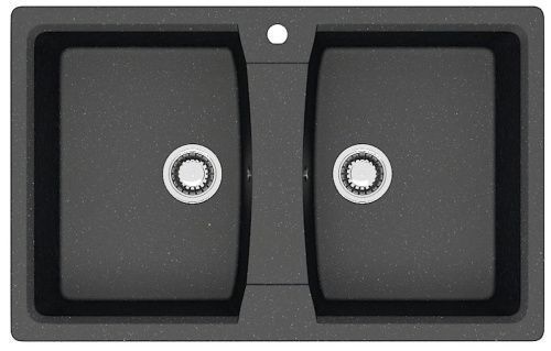 Кухонная мойка Azario Elmas CS00078333 80х50 цвет черный