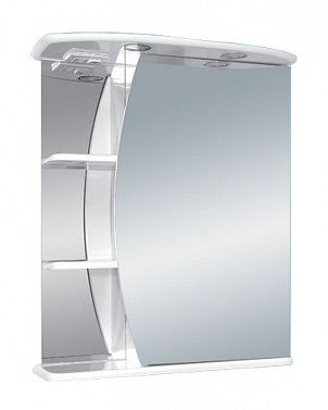 Зеркало-шкаф Misty Зеркала-шкафы Э-Лун02060-01СвП 60х70 подвесной цвет белый