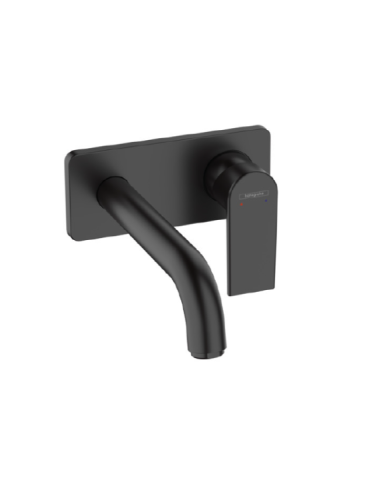 Смеситель для раковины Hansgrohe Vernis Shape 71578670 встраиваемый в стену черный