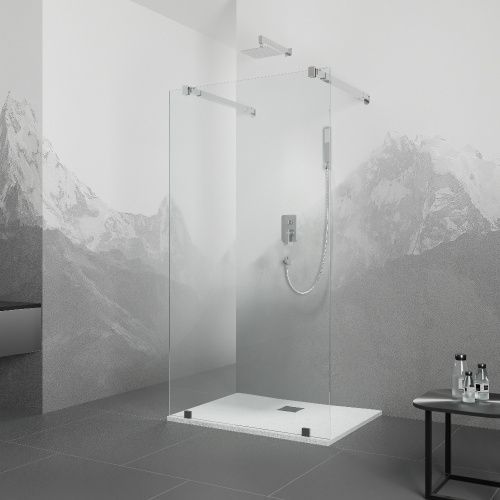 Душевая перегородка RGW Walk In 351016110-11 100х195 стекло прозрачное профиль хром