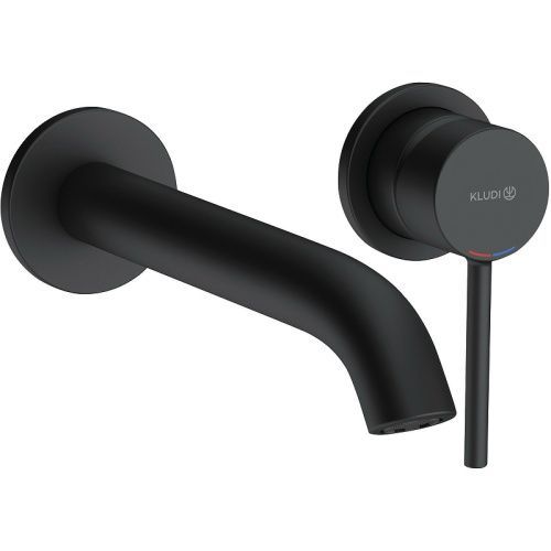 Смеситель для раковины Kludi BOZZ 382453976 встраиваемый в стену черный