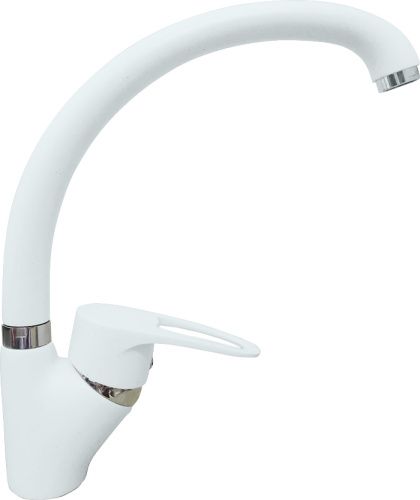 Смеситель для кухни Granfest 1024 иней на мойку белый