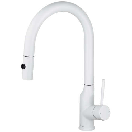 Смеситель для кухни Wonzon & Woghand WW-A21252-MW на мойку белый