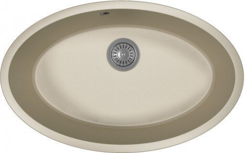 Кухонная мойка Florentina Вега Овал 22.430.E0650.305 70х45 цвет серый поверхность матовая