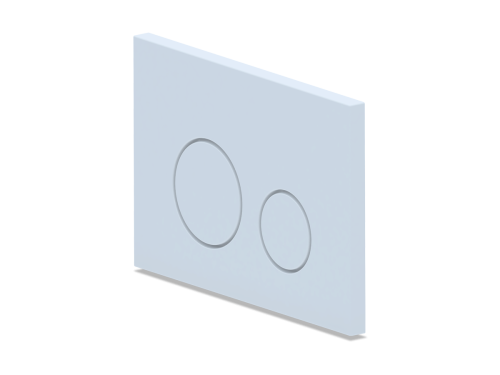 Клавиша смыва механическая Bas ИУ00002 цвет белый