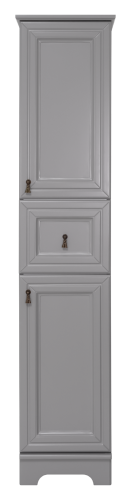Шкаф-пенал Misty Лувр П-Лвр04035-1504П 40х180 напольный цвет серый