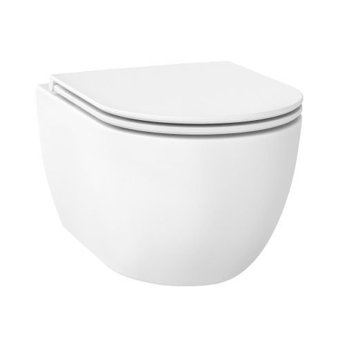 Унитаз подвесной Wellsee Chalice Perfection 182608001 белый с сиденьем микролифт безободковый смыв торнадо