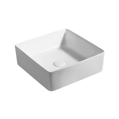 Раковина из сантехнического фаянса Azario AZ41120 40х40 накладная цвет белый