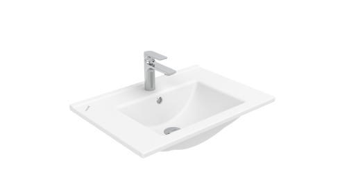 Раковина из сантехнического фарфора Creavit Su SU065-00CB00E-0000 70х50 накладная цвет белый