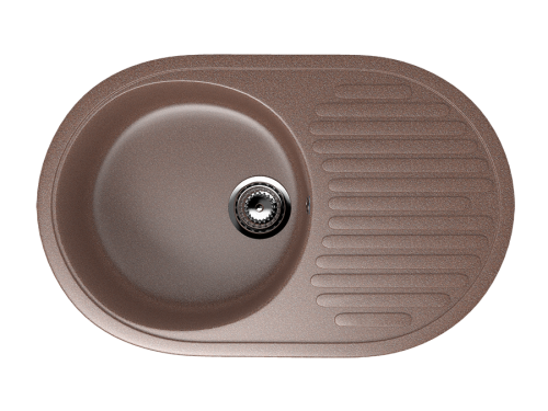 Кухонная мойка Ulgran Classic U-107-307 75х45 цвет коричневый