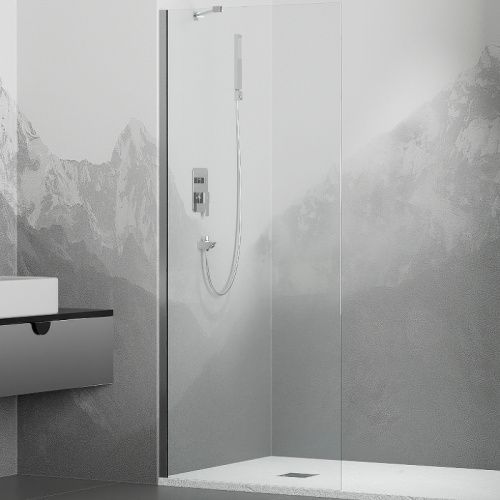 Душевая перегородка RGW Walk In 351011009-11 90х195 стекло прозрачное профиль хром