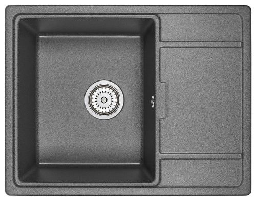 Кухонная мойка Granula 6503, ГРАФИТ 65х50 цвет черный поверхность матовая