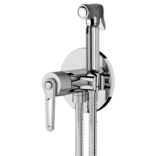 Гигиенический душ со смесителем Daniel BY645DCZCR хром