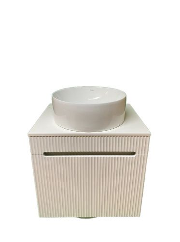 Тумба с раковиной Sintesi STL.W7025_SIN-LVB-APP-416 60х60 подвесная цвет белый