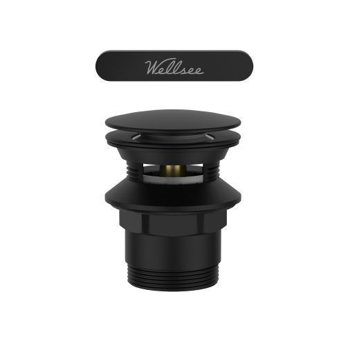 Слив-перелив для ванны Wellsee Useful Extras 231924000 черный