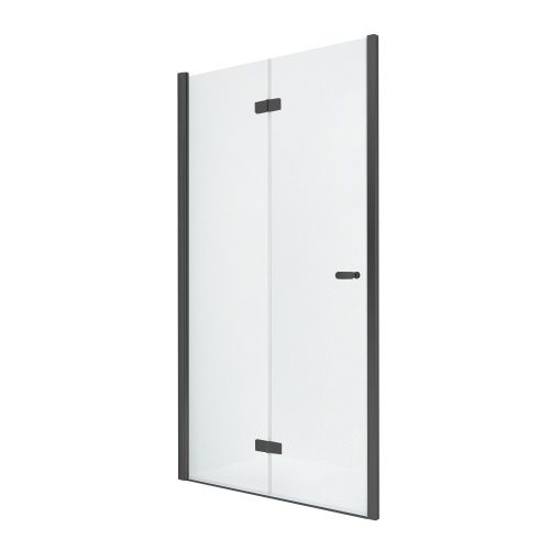 Душевая дверь New Trendy NEW SOLEO Black D-0223A 90х195 стекло прозрачное профиль черный