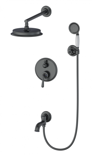 Душевая система Wonzon & Woghand Steam WW-88939008-BGM встраиваемая в стену цвет серый