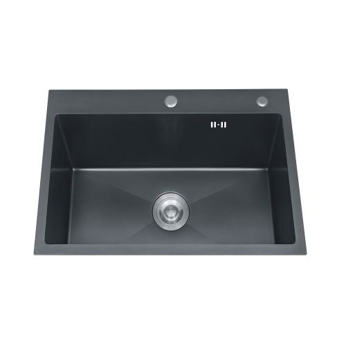 Кухонная мойка Azario Mia AZB5050M 50х50 цвет оружейная сталь поверхность полированная