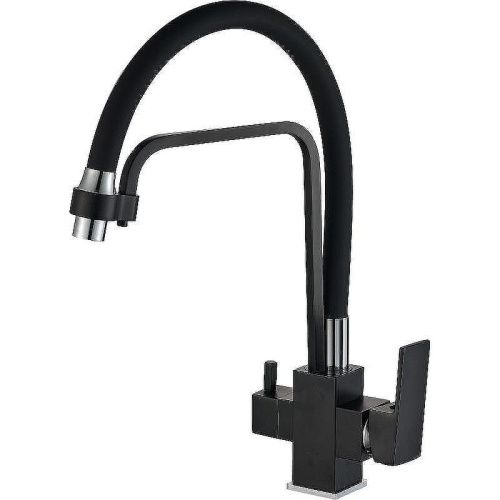 Смеситель для кухни Haiba HB76857 на мойку черный