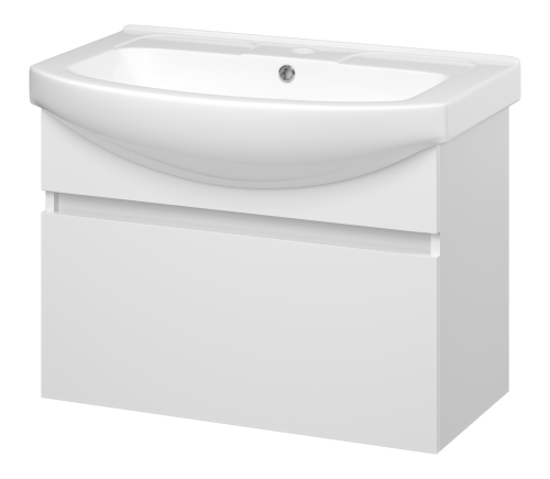 Тумба под раковину Misty Монро Э-Мнр01075-011Я 70х40 подвесная цвет белый