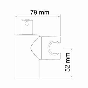 Держатель для душа Wasserkraft A013 хром - фото 3