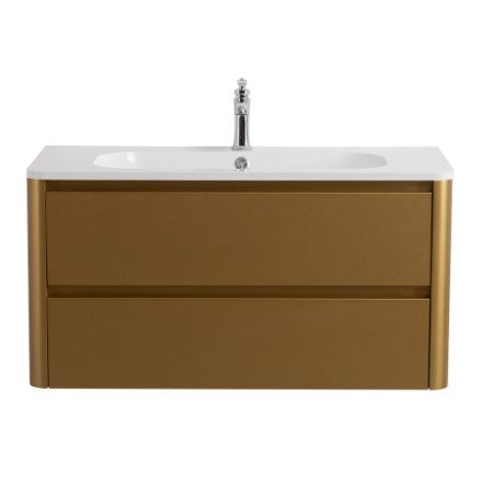 Тумба под раковину Cezares RELAX RELAX-1000-2C-SO-BORO-P 100х50 подвесная цвет золото