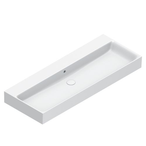 Раковина керамическая Catalano Premium 221200021 120 см подвесная цвет белый без отверстий под смеситель