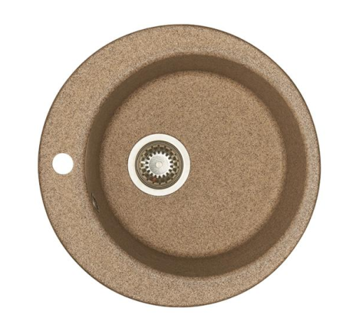 Кухонная мойка Aquaton Иверия 1A711032IV270 50х50 цвет коричневый поверхность матовая