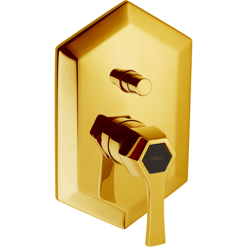 Смеситель для ванны Cisal Cherie CH0021007C встраиваемый в стену золото (внешняя часть)