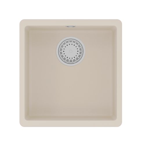 Кухонная мойка LeMark Sinara 400-u 9910066 40х40 цвет бежевый поверхность матовая