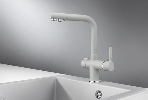 Смеситель для кухни Granula 2088, СЛАНЕЦ на мойку серый