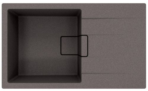 Кухонная мойка Florentina Ривьера 860 20.485.D0860.102 85х50 цвет серый поверхность матовая