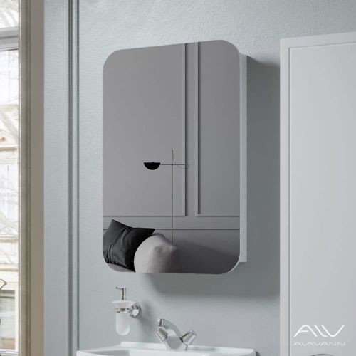 Зеркало-шкаф Alavann Monaco ALV0284001 80х60 подвесной цвет белый