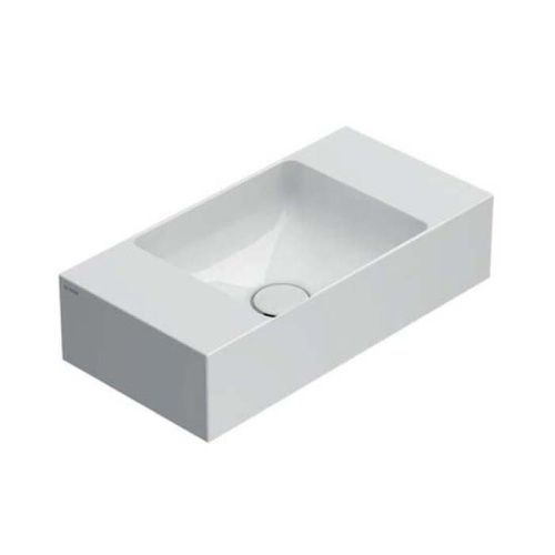 Раковина керамическая Globo T-EDGE B6R52BI 50х30 накладная цвет белый без отверстий под смеситель