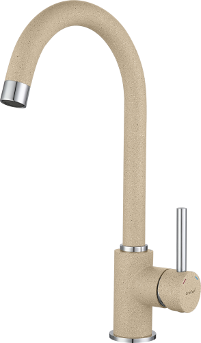 Смеситель для кухни Granfest 3650 бежевый на мойку бежевый