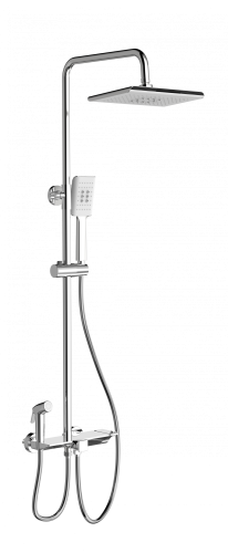 Душевая стойка Wonzon & Woghand WW-B3310-CR настенная цвет хром с термостатом