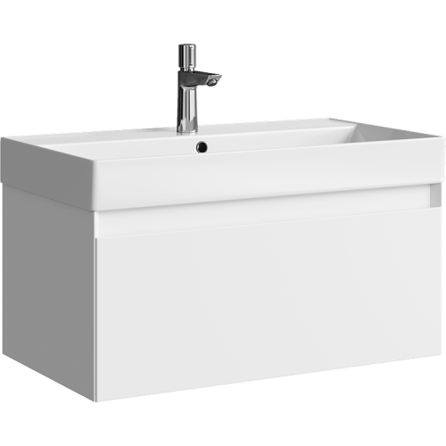 Тумба под раковину Aqwella Y GE01081WM 80х50 подвесная цвет белый