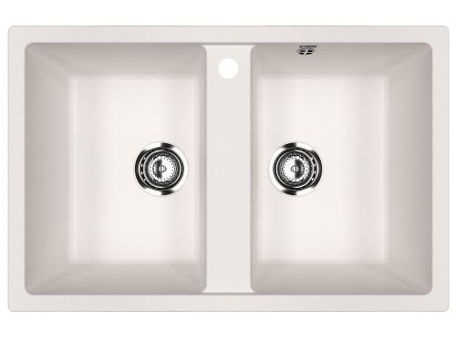 Кухонная мойка Ulgran Classic U-608-331 75х50 цвет белый